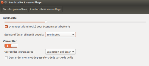 L'Économiseur d'écran sous Ubuntu 16.04.