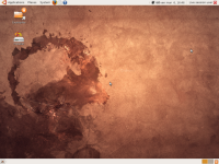 Capture d'écran du Bureau d'Ubuntu 8.10