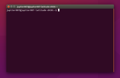 Un terminal lancé sous Ubuntu 15.10
